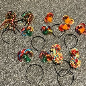 Eight fun headbands